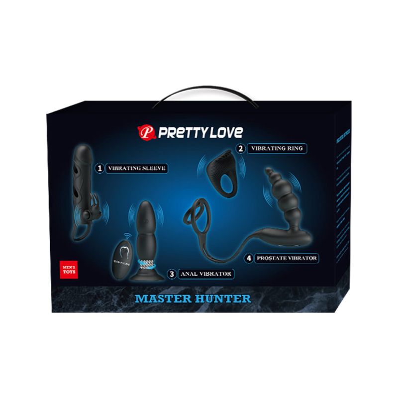 PRETTY LOVE - KIT MASTER HUNTER FUNDAANILLOPLUG PROSTATAPLUG CONTROL