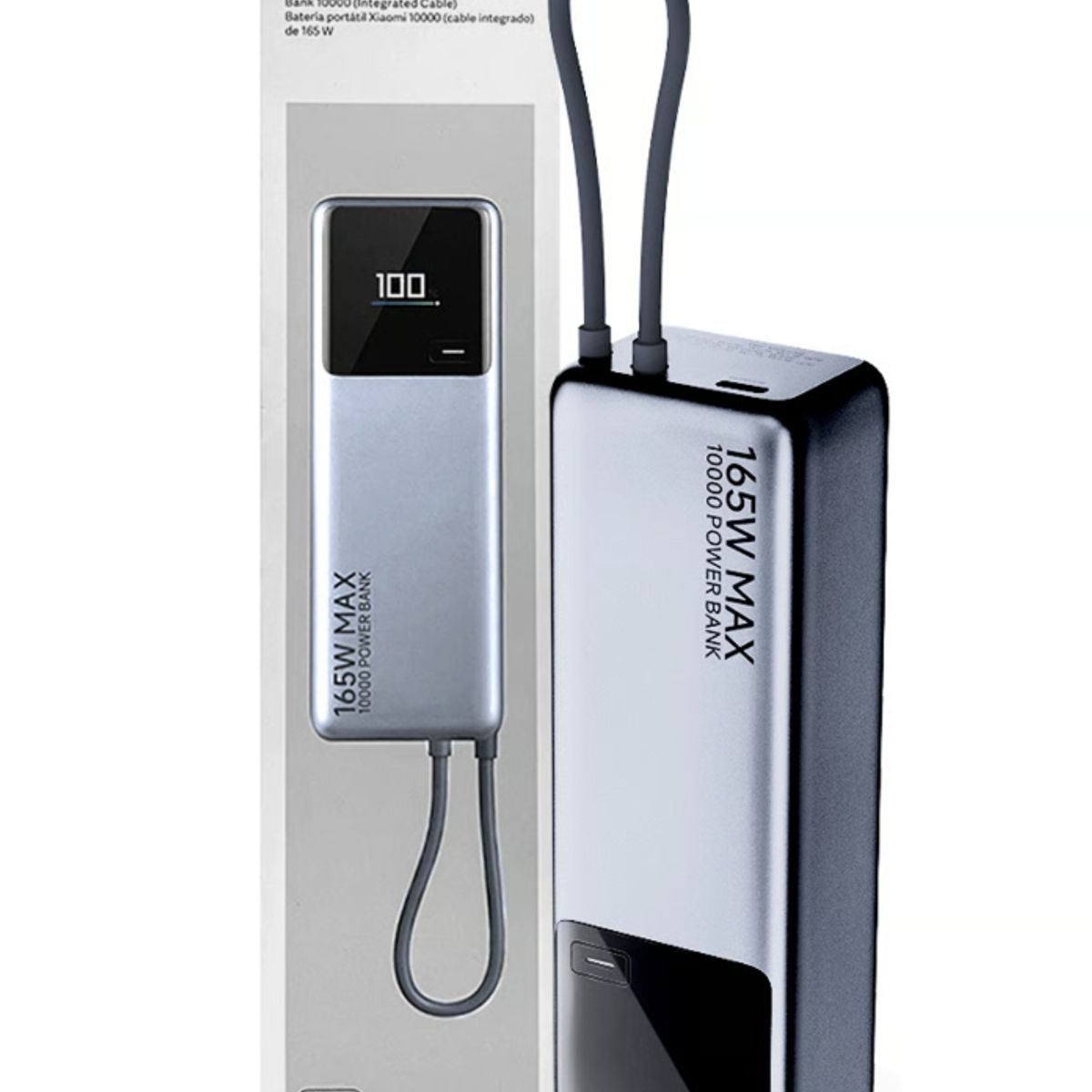 XIAOMI - Power Bank XIAOMI 10000mAh 165W Cable Integrado