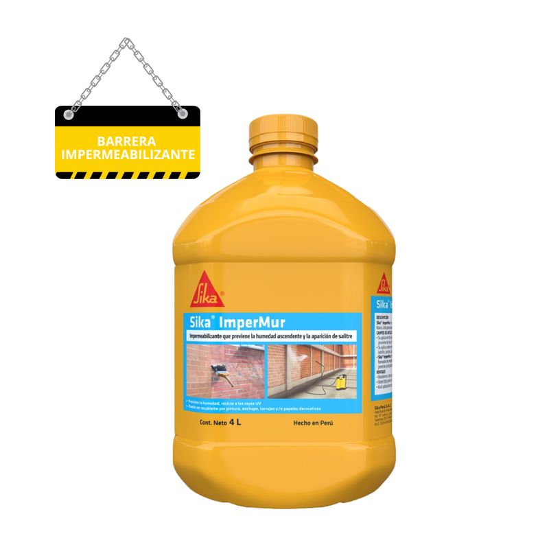 SIKA - Resina contra la humedad Sika Impermur y Salitre x 4L