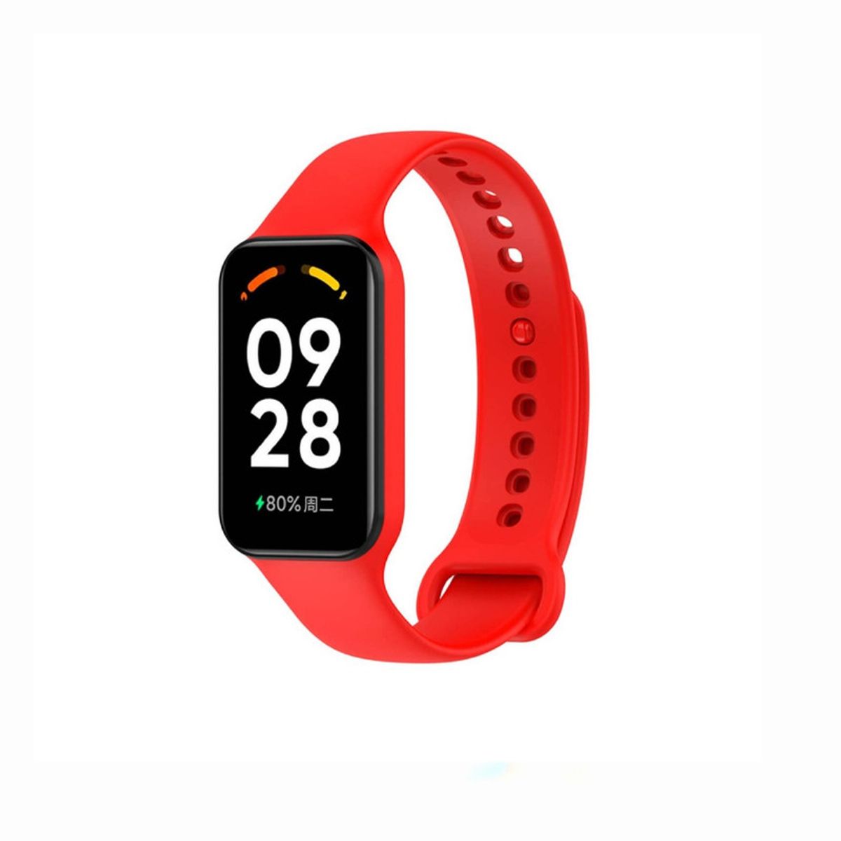 GENERICO - Correa de Silicona Para Xiaomi Band 2 - Rojo