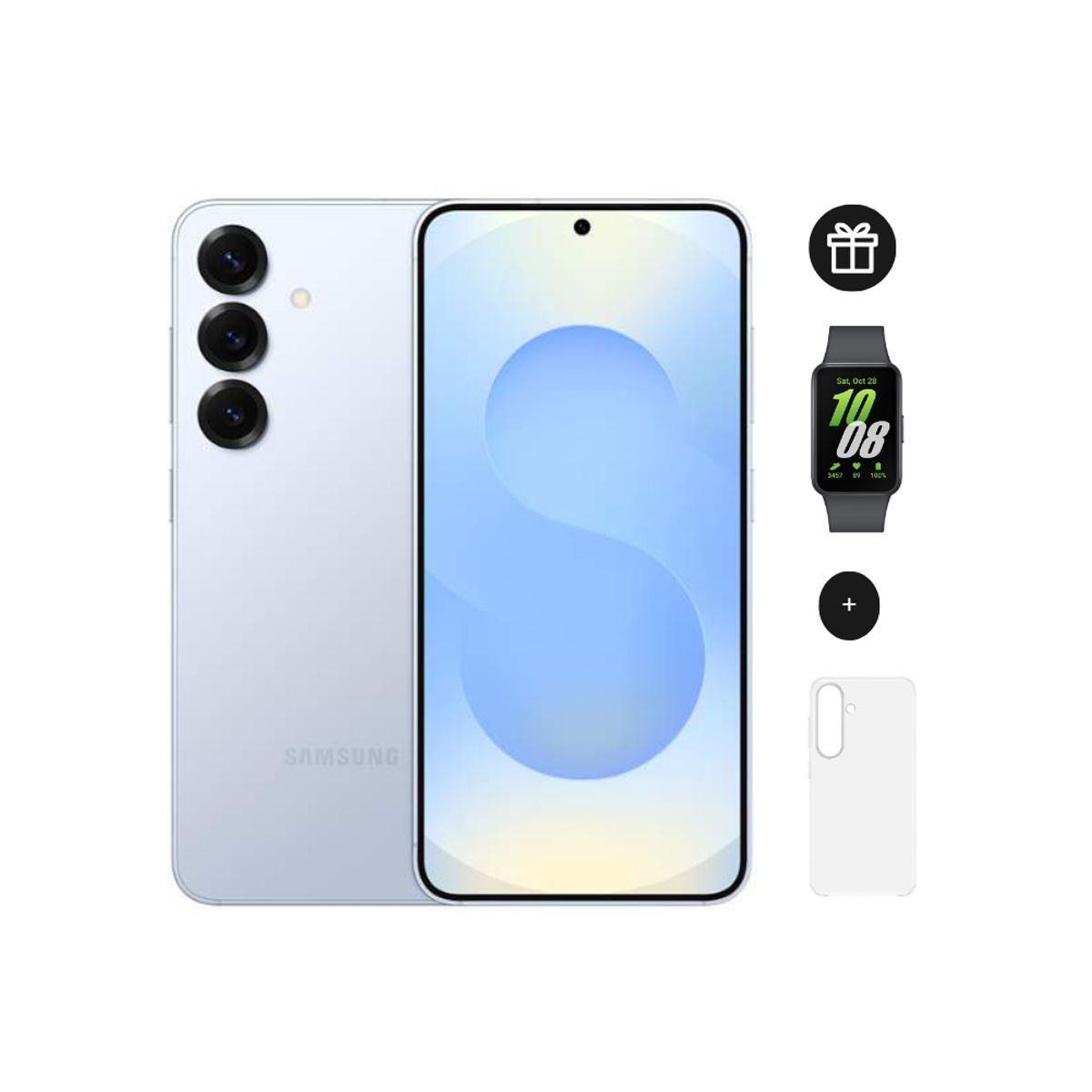 SAMSUNG - Celular Samsung Galaxy S25 128Gb Blue + Fit3 + Case S25 Transparente