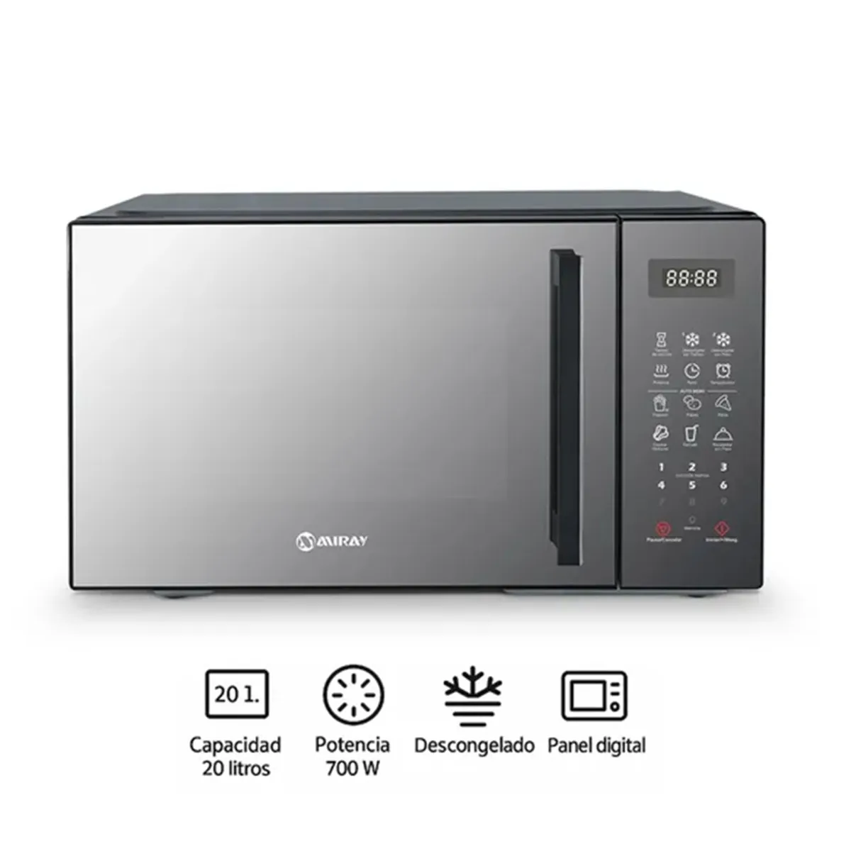 MIRAY - Horno Microondas Miray HMM-205N 20 L