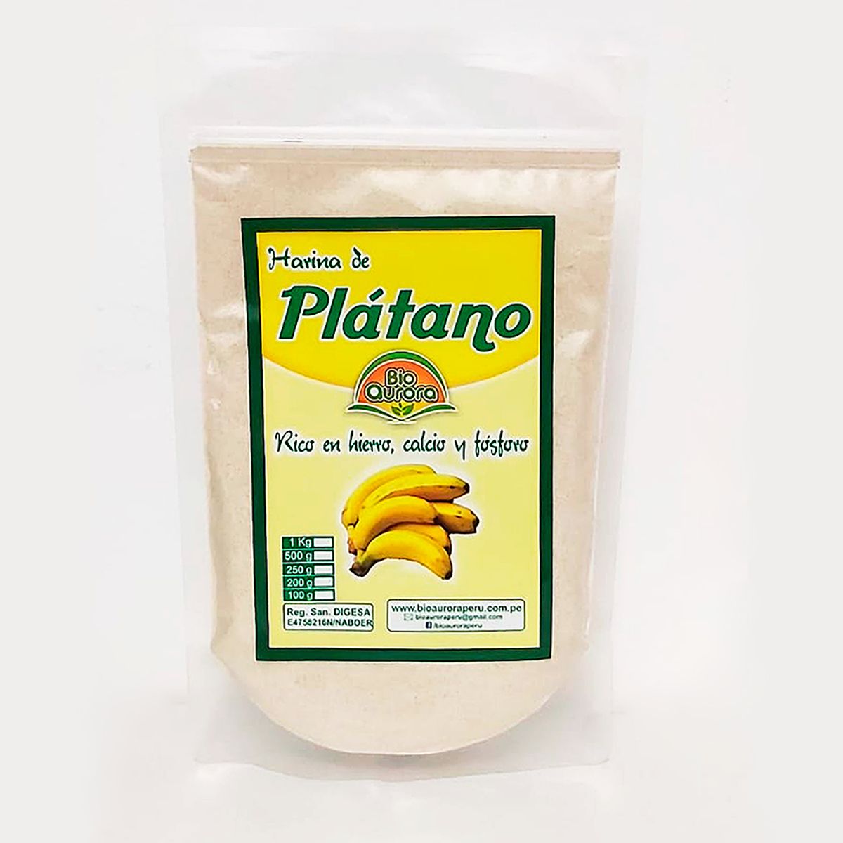 GENERICO - Harina de Platano 200 gr - Bio Aurora