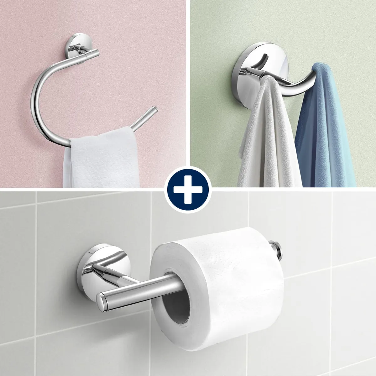 ITALGRIF - Kit de accesorios para baño Aruba 3 piezas Italgrif