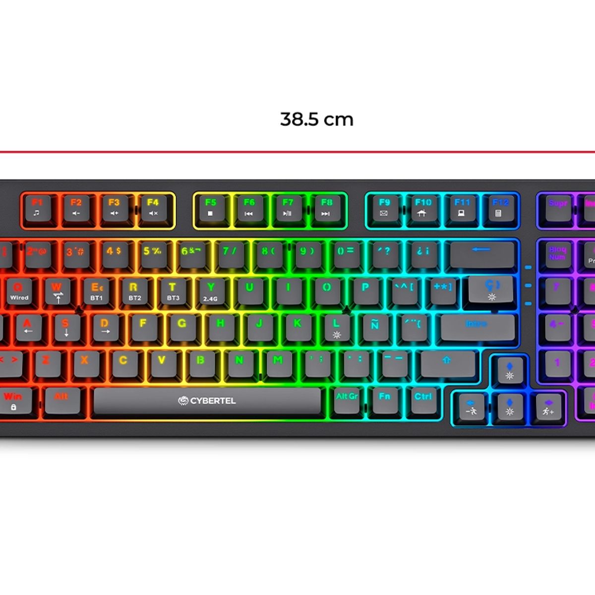 CYBERTEL - Teclado Gamer Mecánico Cybertel STRIKER CBX K1008-3M RGB