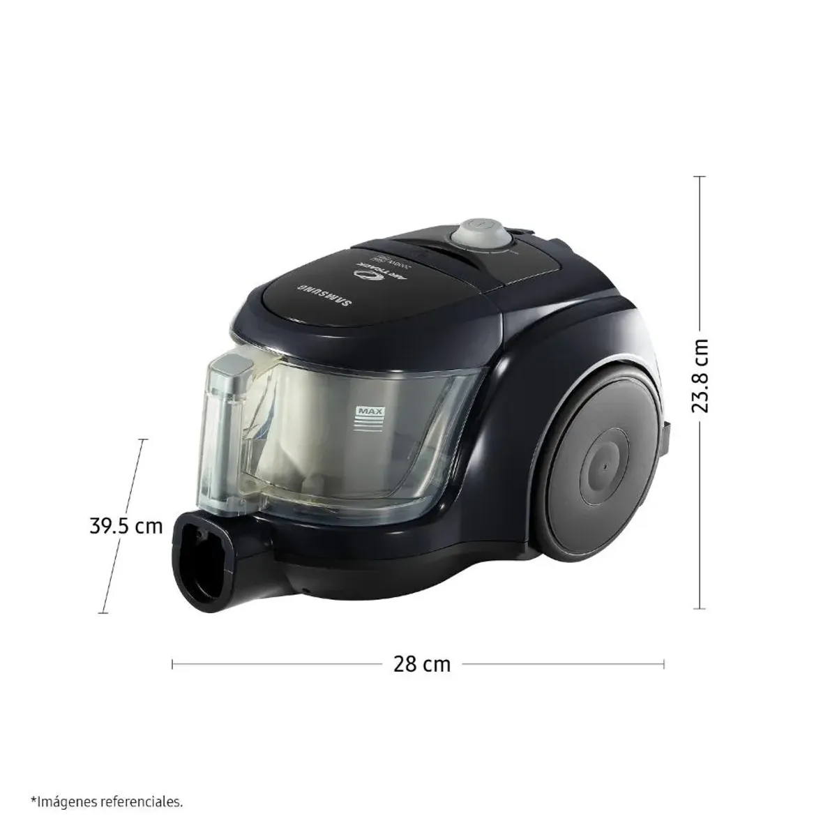 SAMSUNG - Aspiradora Ciclónica 2000W Negro Samsung VCC4580V3KXZS