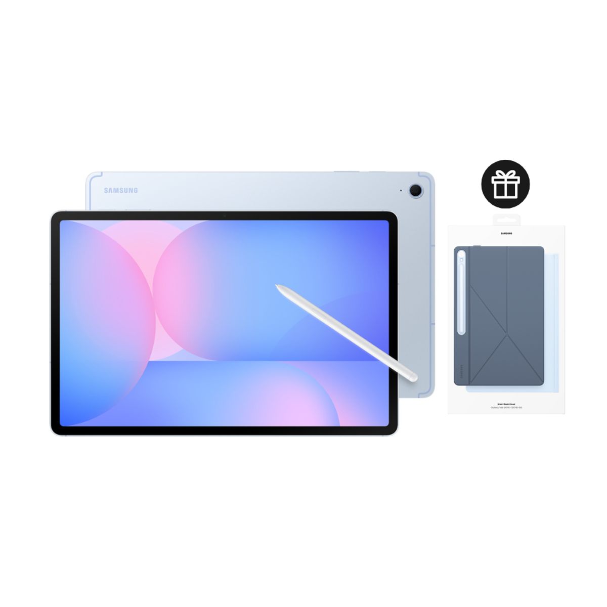 SAMSUNG - Tablet Samsung Galaxy Tab S10 FE+ 256GB Blue + Book Cover Blue