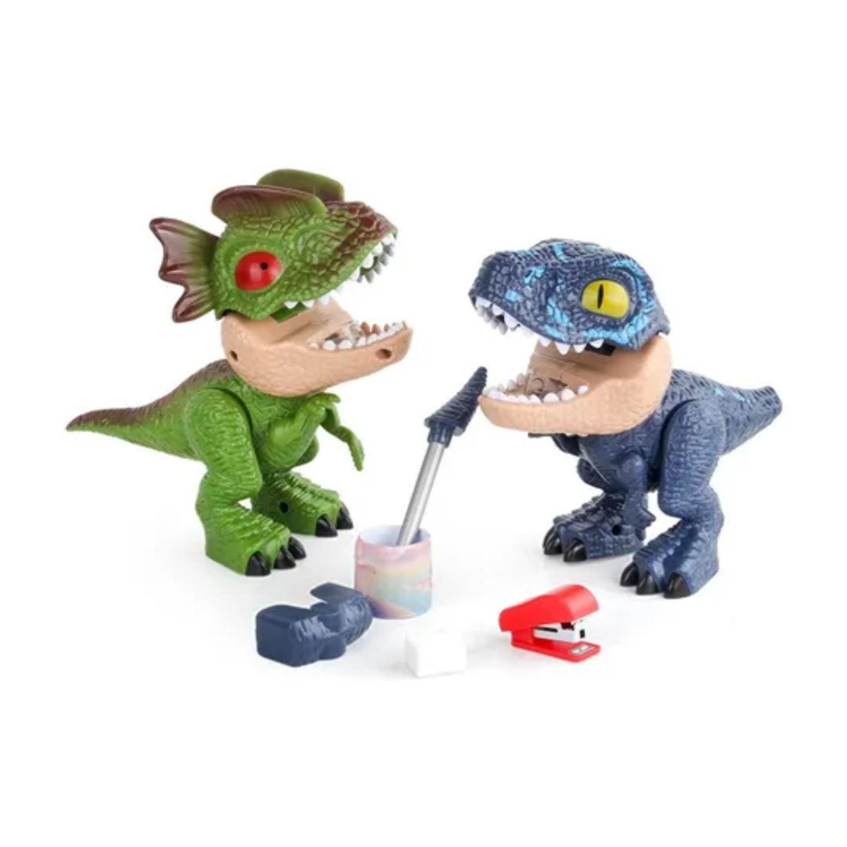 GENERICO - DINO 5 EN 1 PARA NIÑOS UTILES ESCOLARES MULTIFUNCIONAL