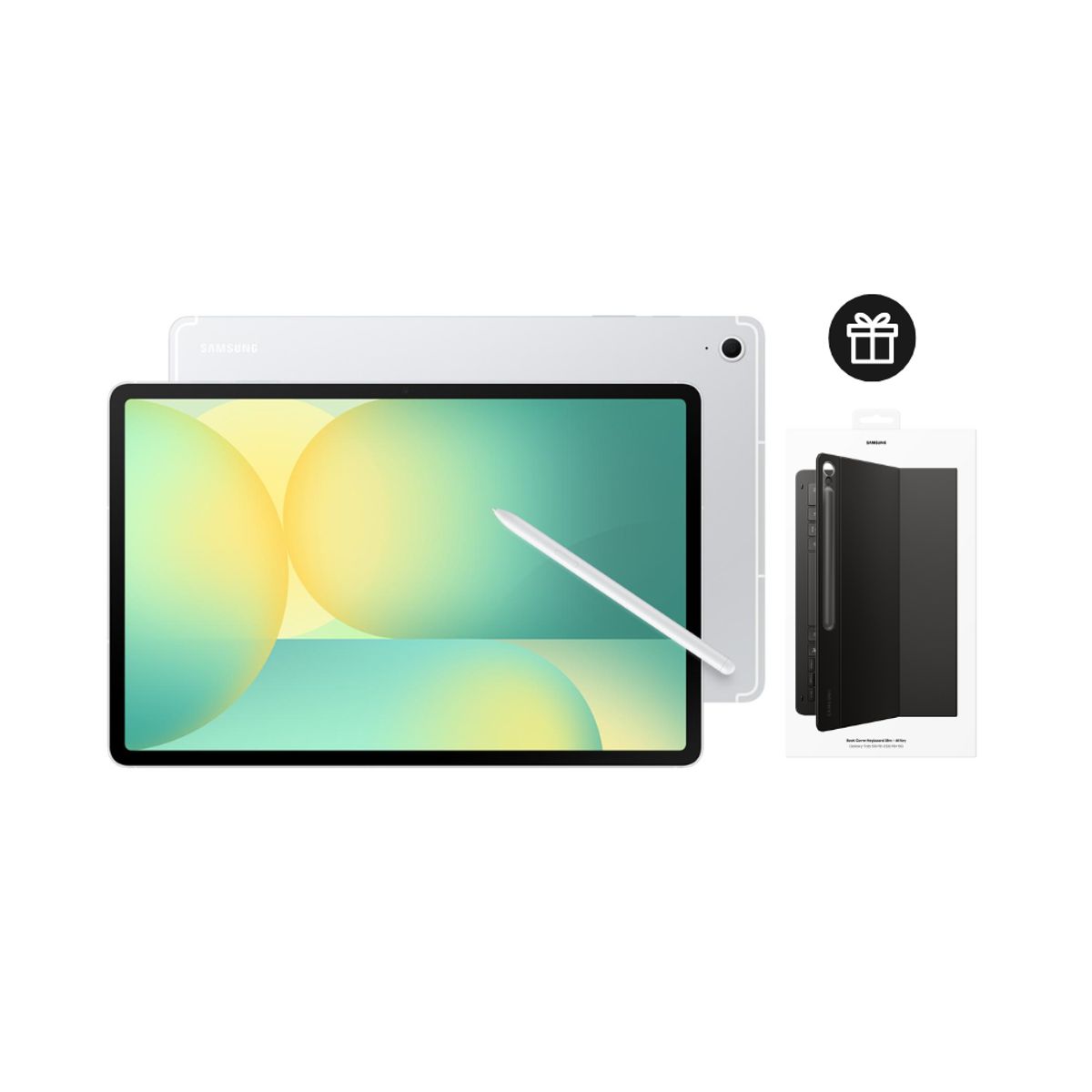 SAMSUNG - Tablet Samsung Galaxy Tab S10 FE+ 128GB Silver + Cover Teclado