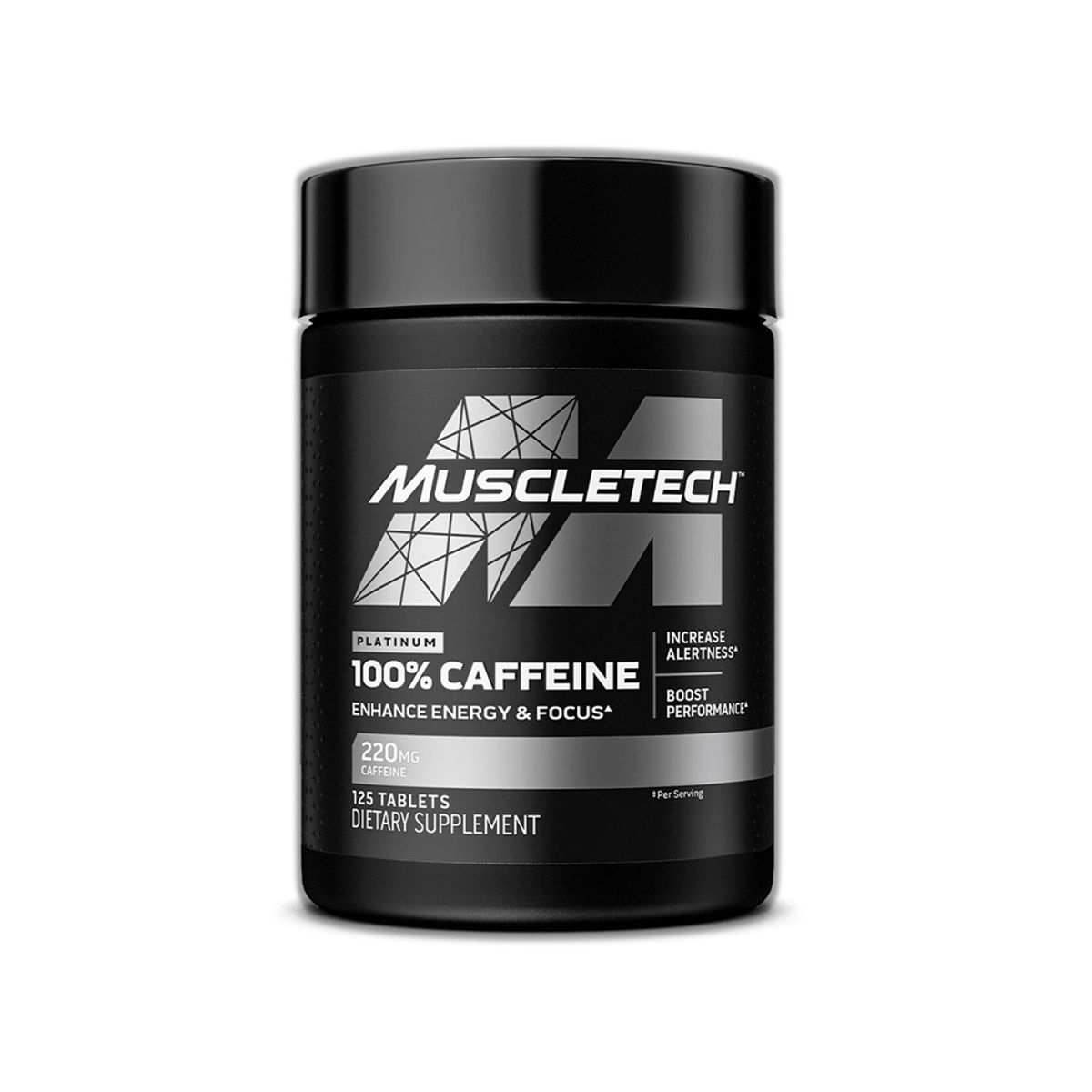 MUSCLETECH - Platinum Caffeine 125 Taletas Cafeína Muscletech - Tienda Física