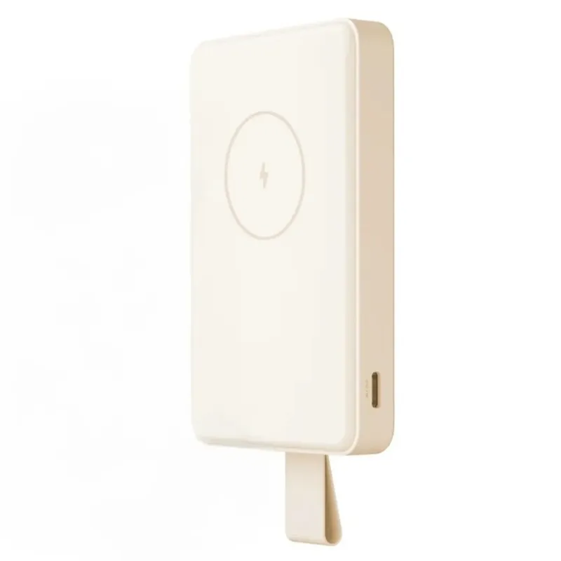 XIAOMI - Power Bank Magnetico Xiaomi 6000mAh carga inalámbrica de 15W - Blanco