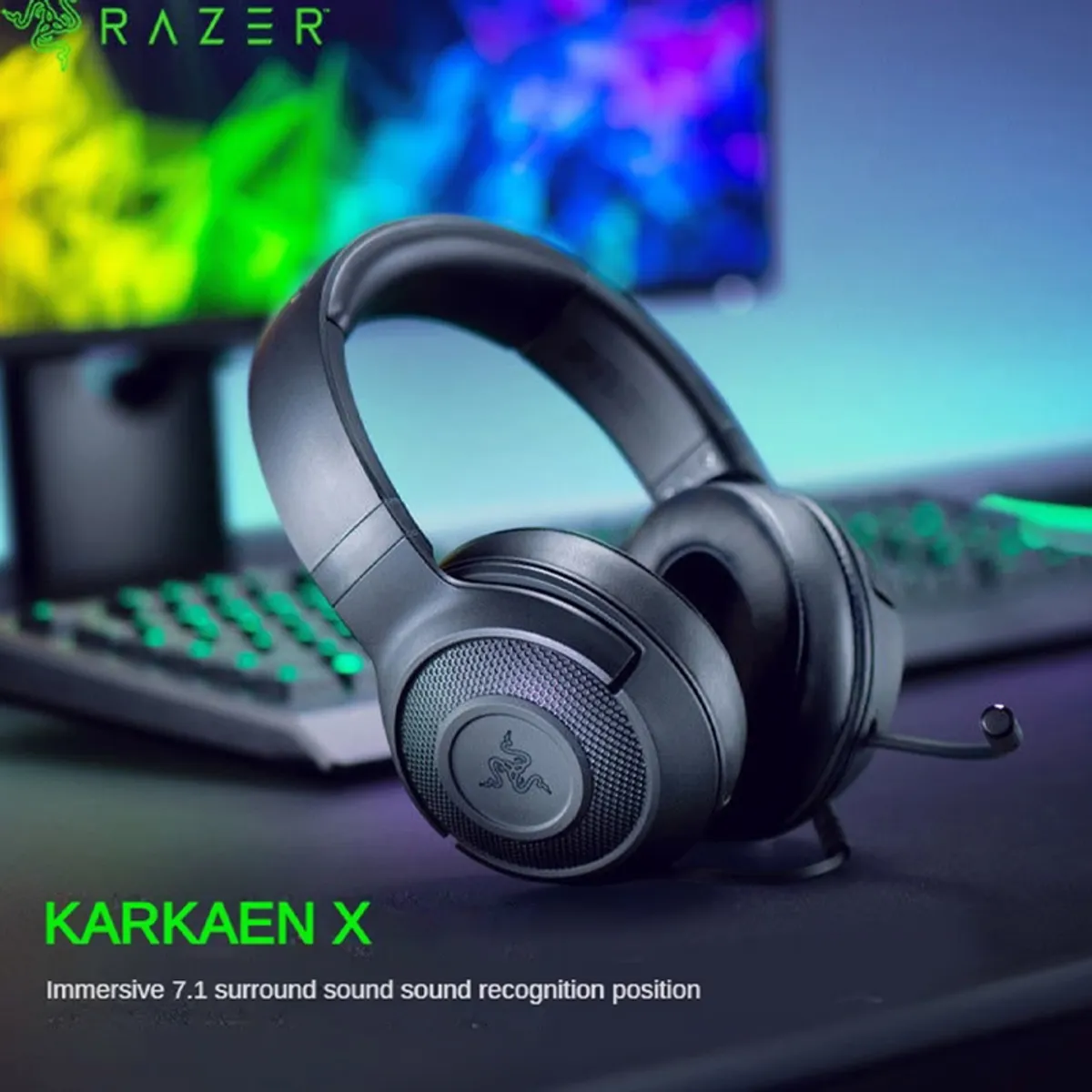 RAZER - Audifonos Razer Gamer Kraken X Lite PC PS4 Xbox Switch Cell Y Estuche