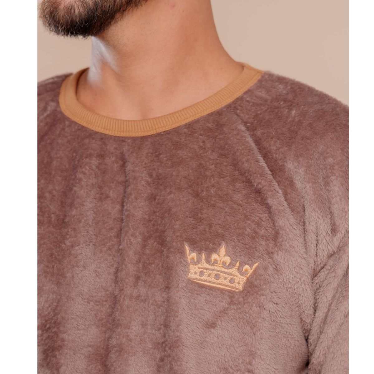 SOÑALIERE - Pijama Hombre Buzo Peluche Invierno