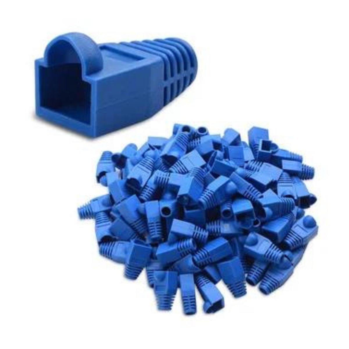 GENERICO - Capuchas Para Conectores Rj45 Cable De Red Bolsa x100 Unids