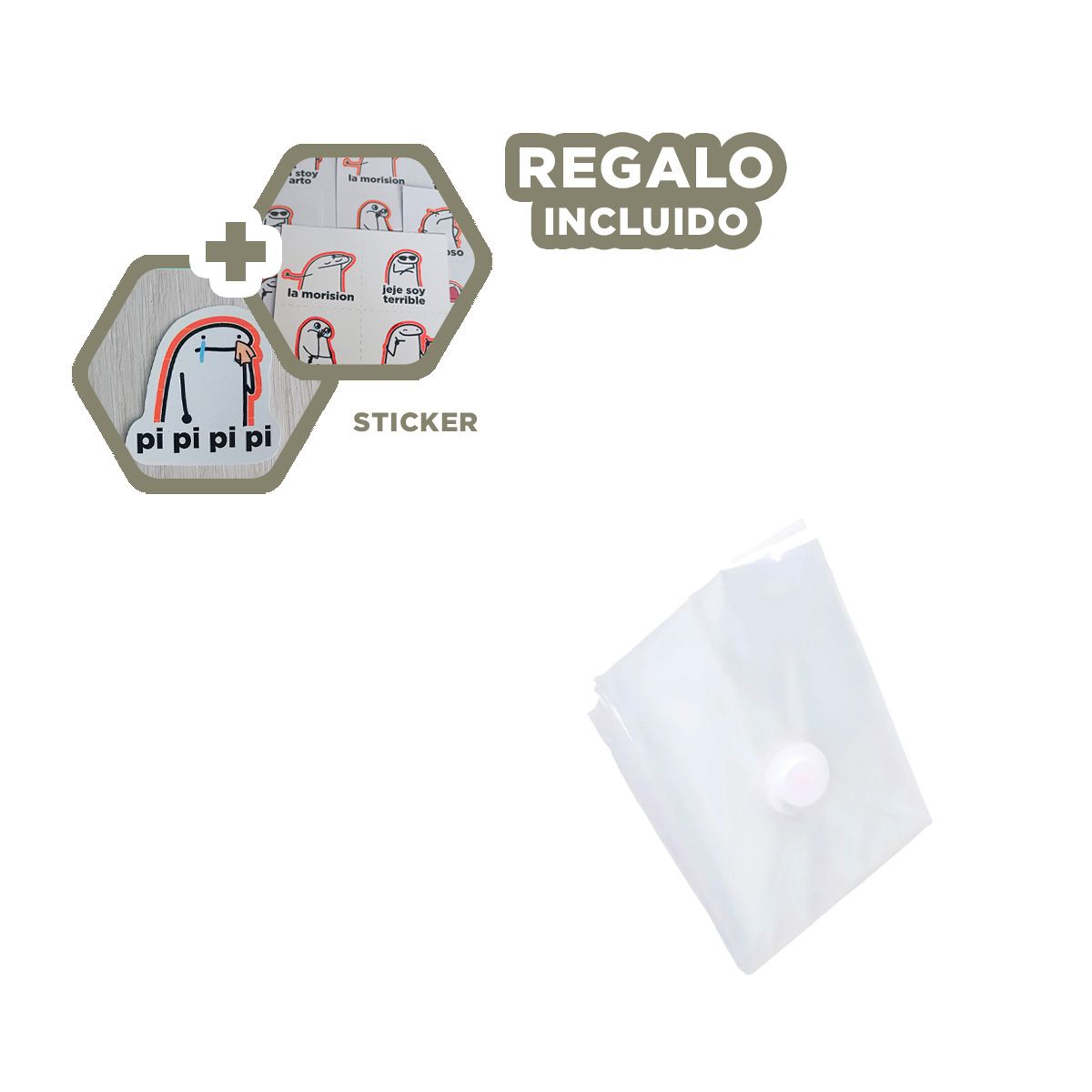 GENERICO - Bolsa Organizable 80x130 cm en Color Verde Y+Regalo Stickers