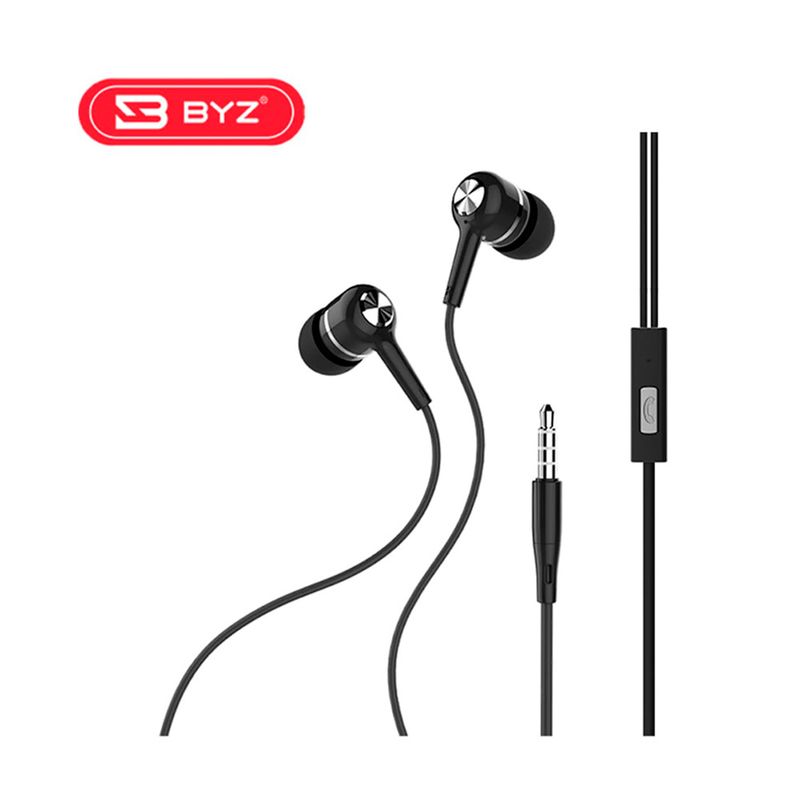 GENERICO - Audífonos BYZ S519A  con Micrófono Negro