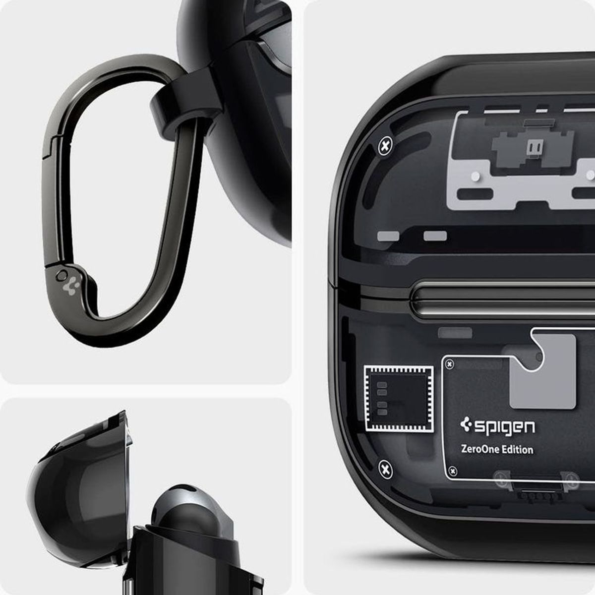 SPIGEN - Case Spigen Zero One Para Galaxy Buds3  Buds 3 Pro De Usa