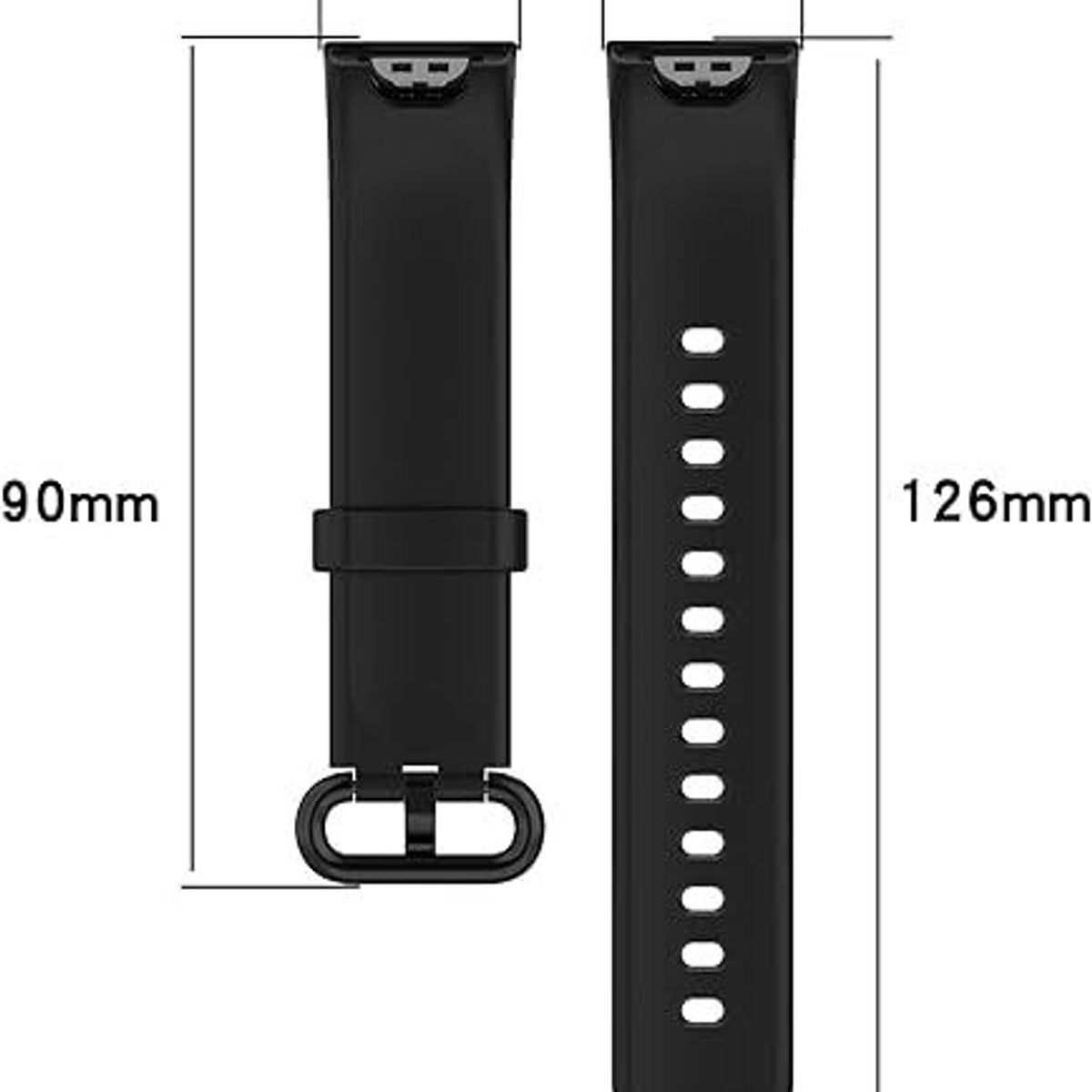 GENERICO - Correa de Silicona para Redmi Watch 2 Lite NEGRO.