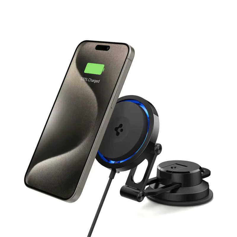 SPIGEN - Montura Cargador Auto Spigen Onetap Pro 3 Cryomax Con Magsafe