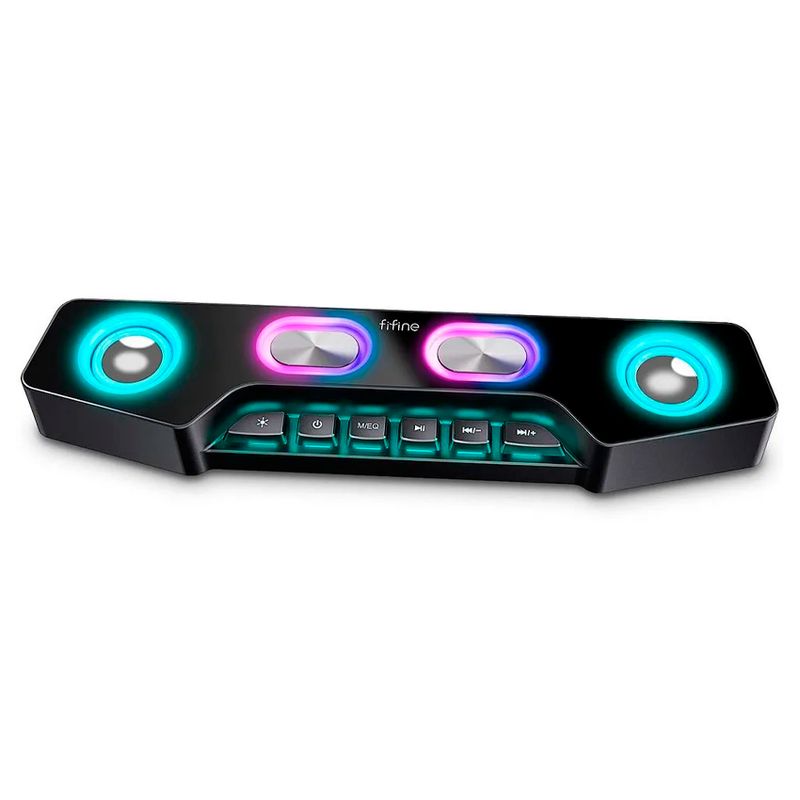 FIFINE - Parlante Bluetooth Fifine A16 con Sonido Estéreo y Luces RGB