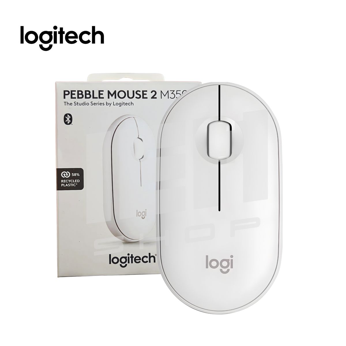 LOGITECH - Mouse Logitech Pebble 2 M350s Bluetooth Blanco