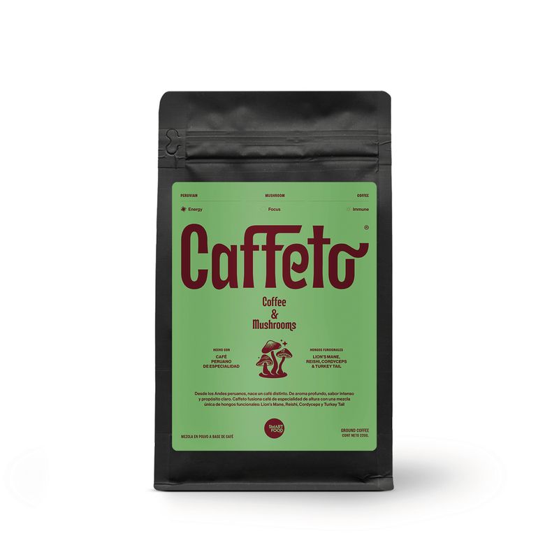 ECOLAND - CAFFETO Café de especialidad con hongos adaptógenos - doypack 220g