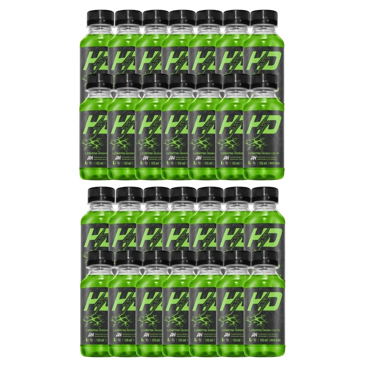 ADN - Quemador de grasa HD 2 Paquete 15 Botellas 135ml L-Carnitina Manzana