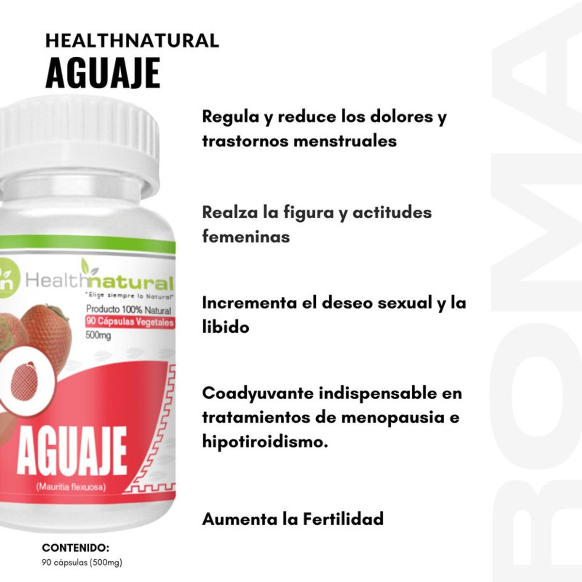 HEALTHNATURAL - PACK 2 AGUAJE HEALTHNATURAL 1000MG