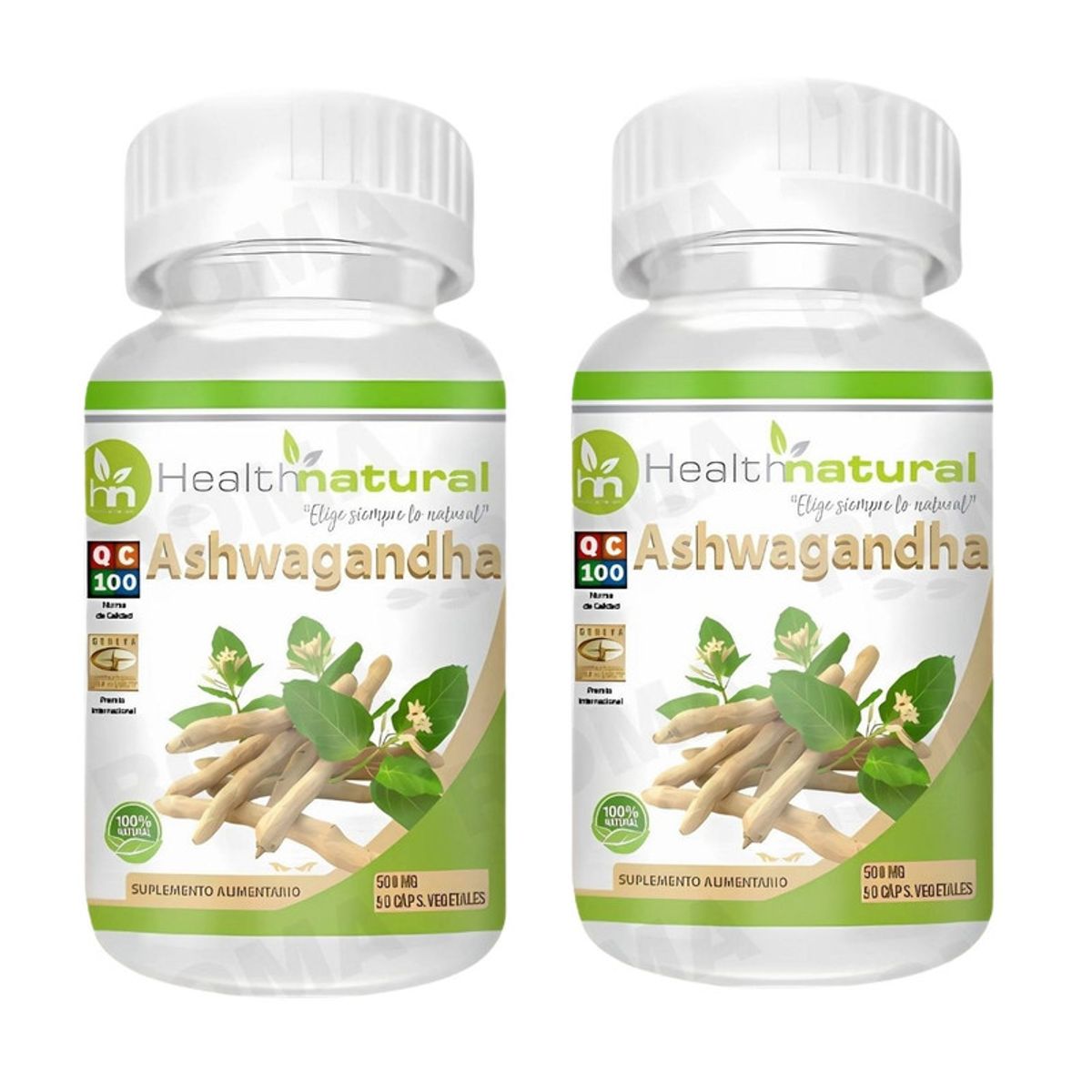 HEALTHNATURAL - PACK 2 ASHWAGANDHA HEALTHNATURAL 1000MG