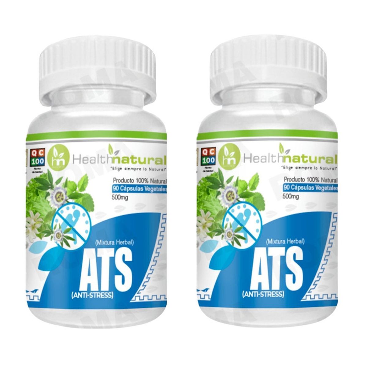 HEALTHNATURAL - PACK 2 ANTI-STRES  ATS HEALTHNATURAL 1000MG