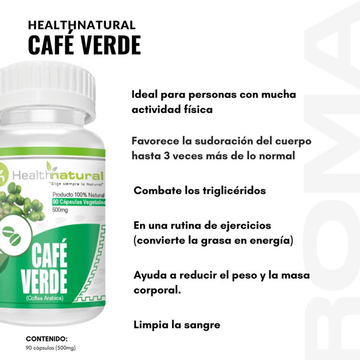 HEALTHNATURAL - PACK 2 CAFÉ VERDE HEALTHNATURAL 1000MG