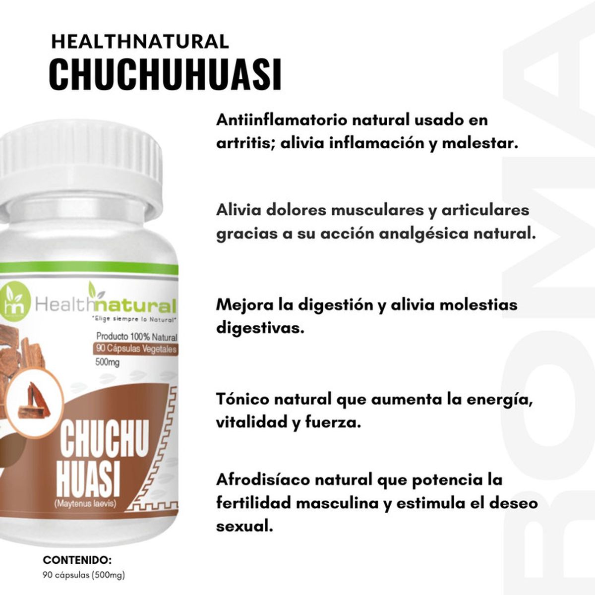 HEALTHNATURAL - PACK 3 CHUCHUHUASI HEALTHNATURAL 1500MG
