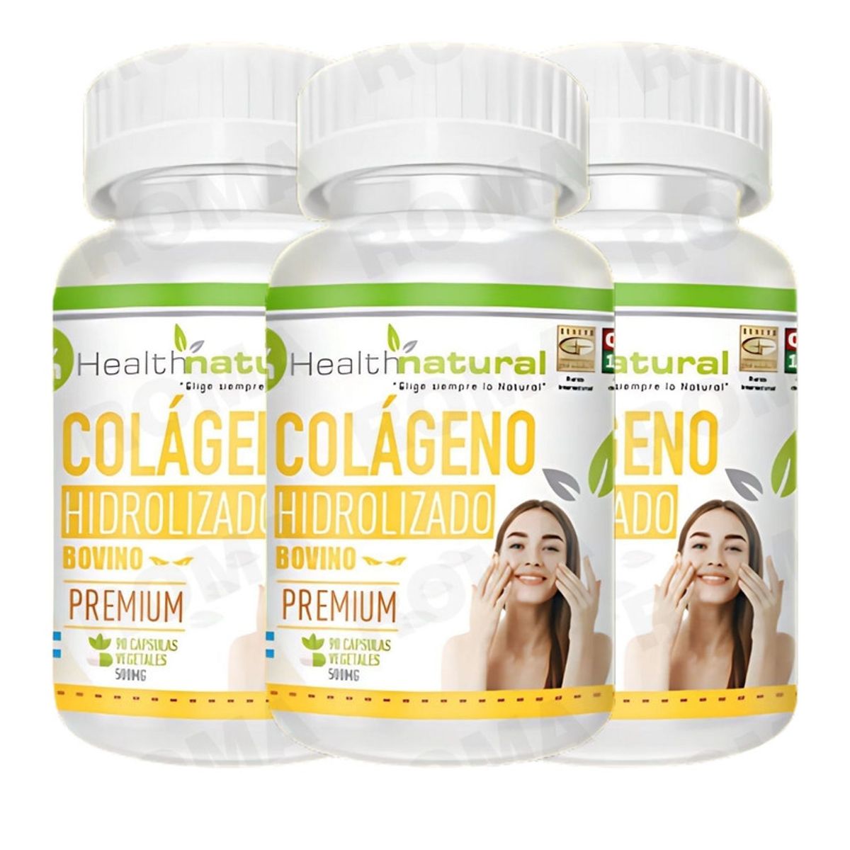 HEALTHNATURAL - PACK 3 COLÁGENO HIDROLIZADO HEALTHNATURAL 1500MG
