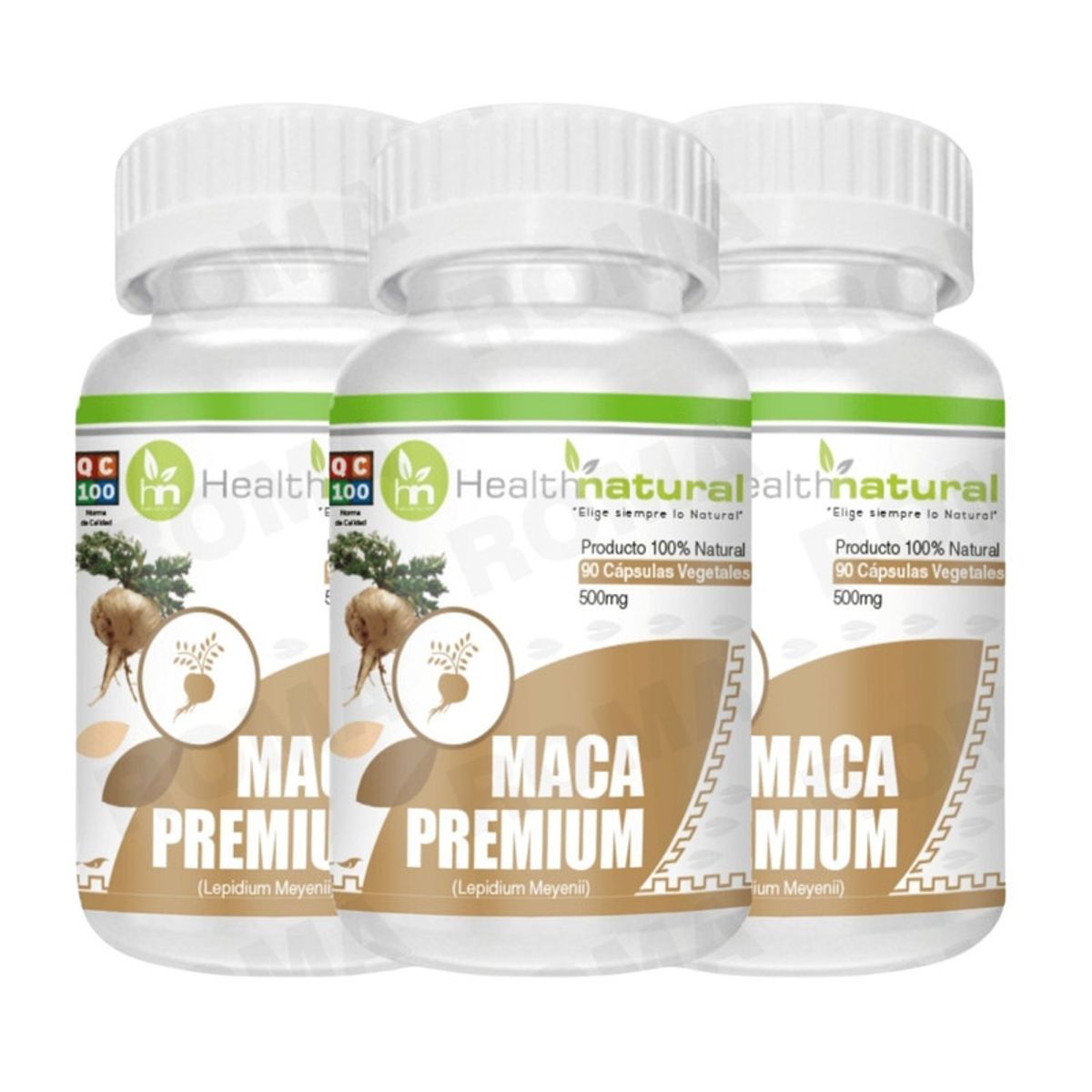 HEALTHNATURAL - PACK 3 MACA PREMIUM HEALTHNATURAL 1500MG