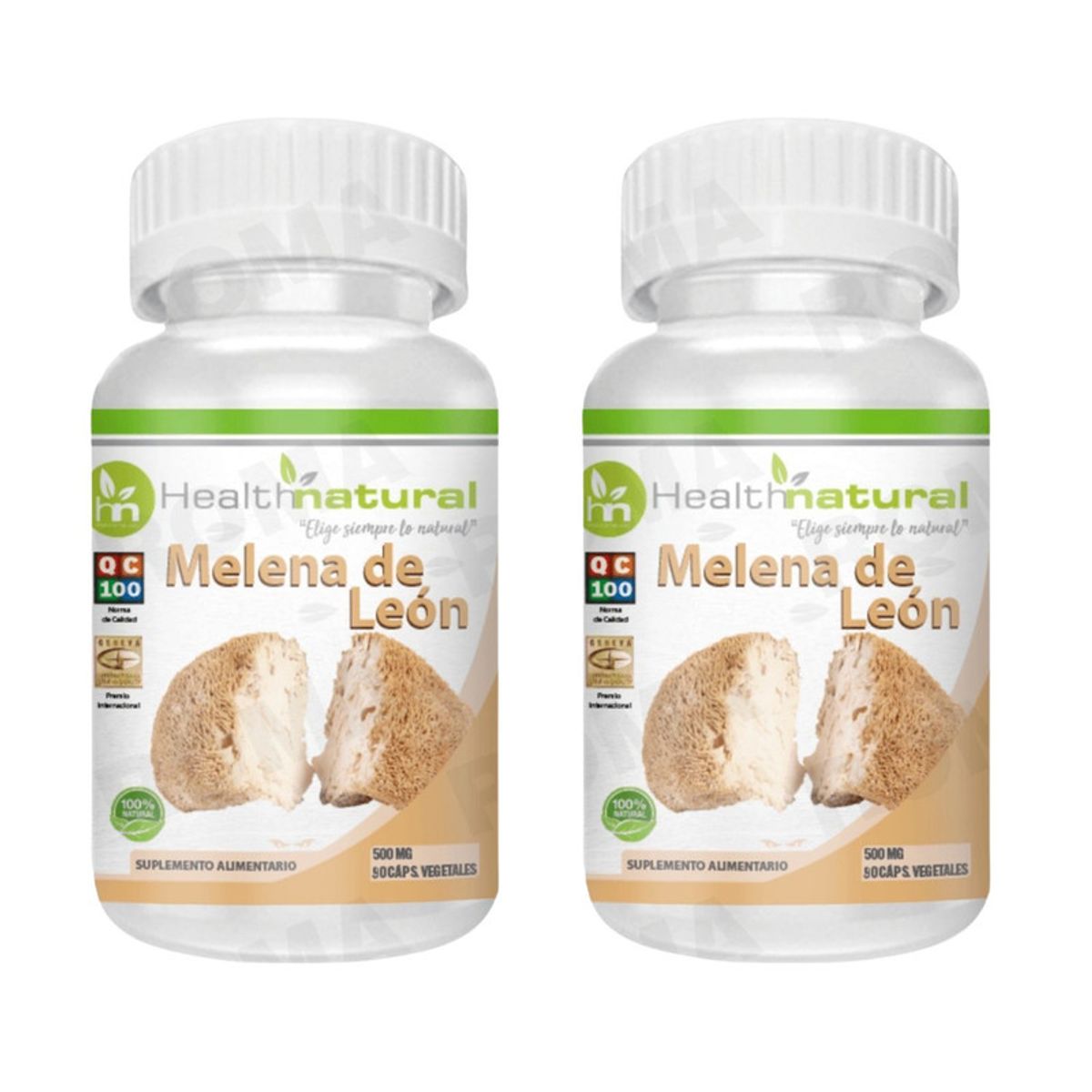 HEALTHNATURAL - PACK 2 MELENA DE LEÓN HEALTHNATURAL 1000MG