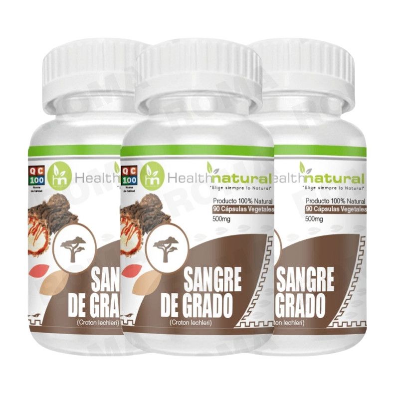 HEALTHNATURAL - PACK 3 SANGRE DE GRADO HEALTHNATURAL 1500MG