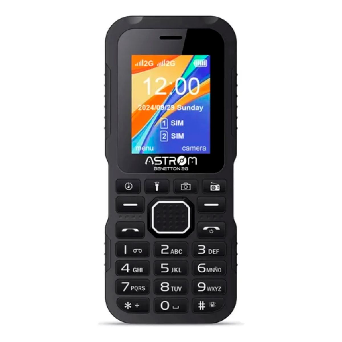 ASTROM - Celular Astrom Benetton 2G Con Linterna NEGRO