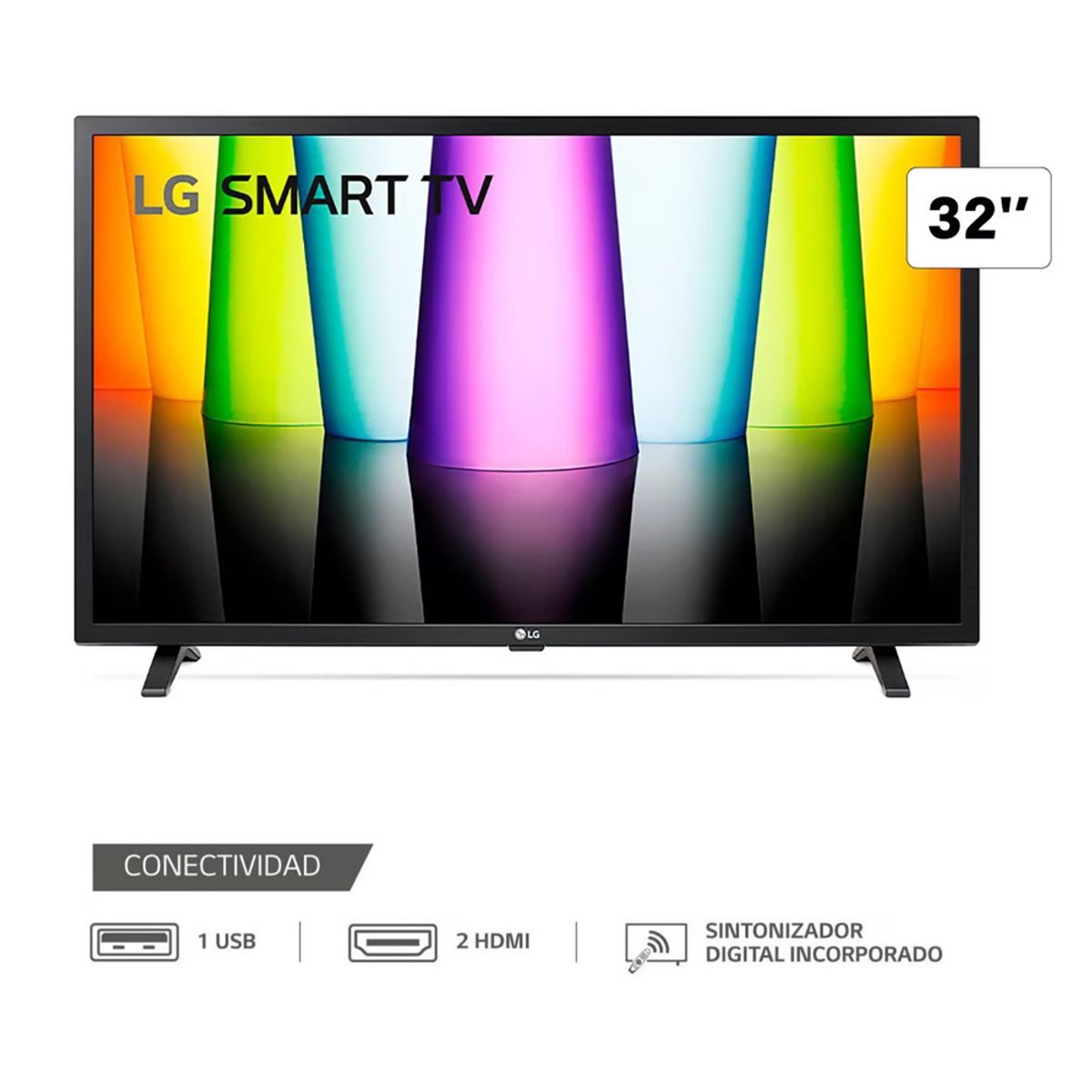 LG - Televisor LED LG 32 HD HDR 10 Smart TV 32LR600BPSA webOS