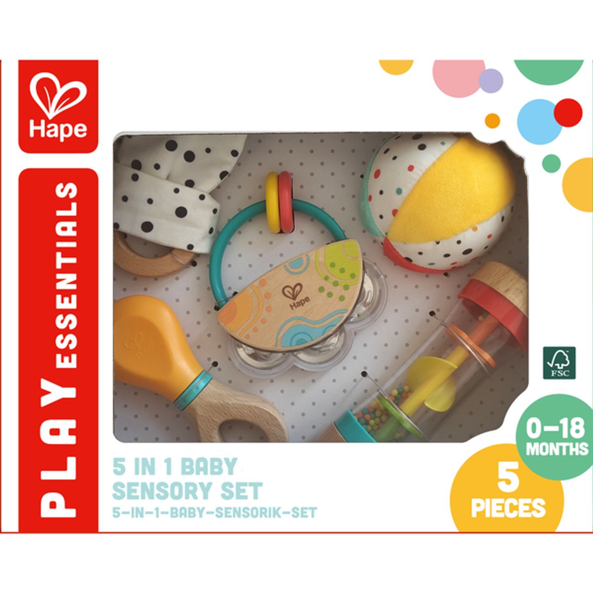 HAPE - Juguetes multisensorial 5 en 1