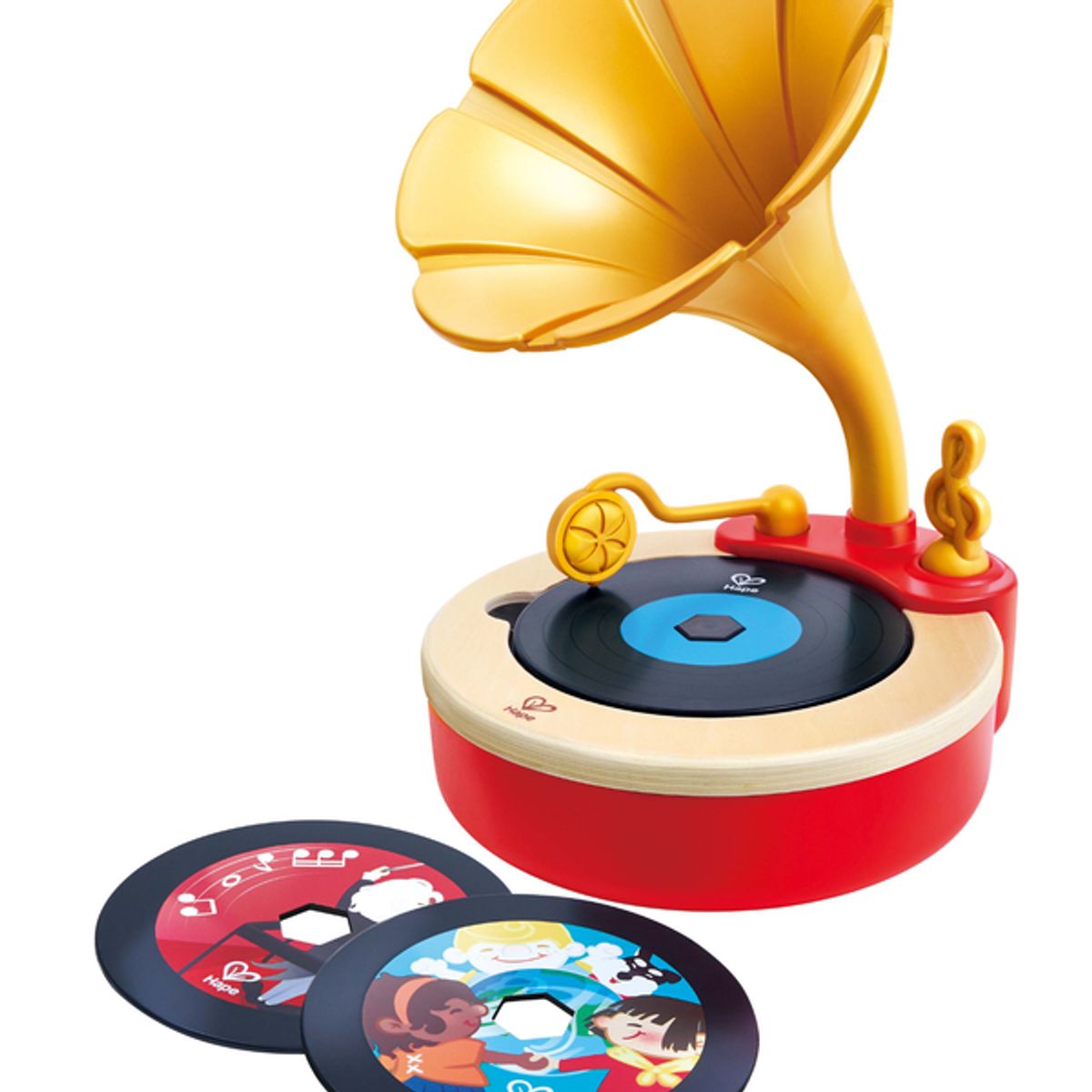 HAPE - Fonógrafo musical con discos 07 piezas