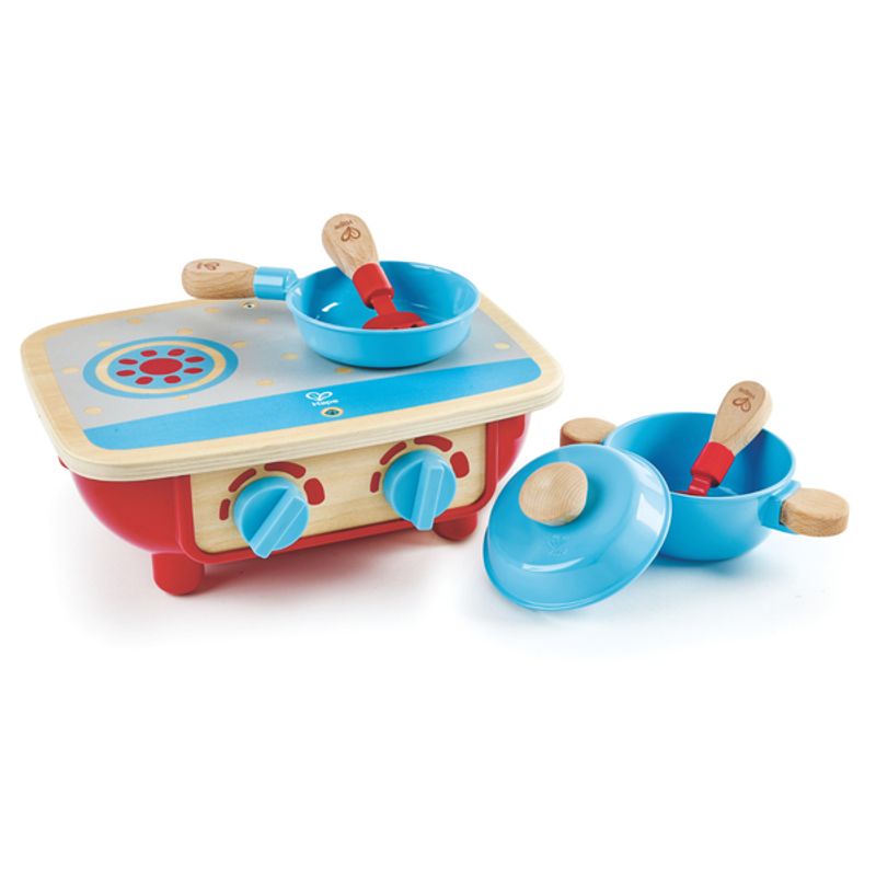 HAPE - Cocina infantil de madera con accesorios 06 piezas