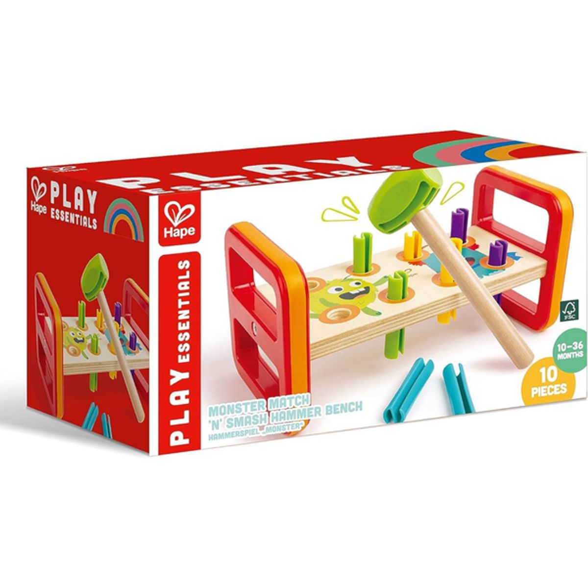 HAPE - Tablero con mazo para golpear modelo Play Essentials