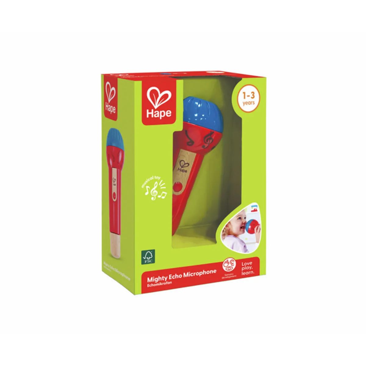 HAPE - Micrófono eco poderoso