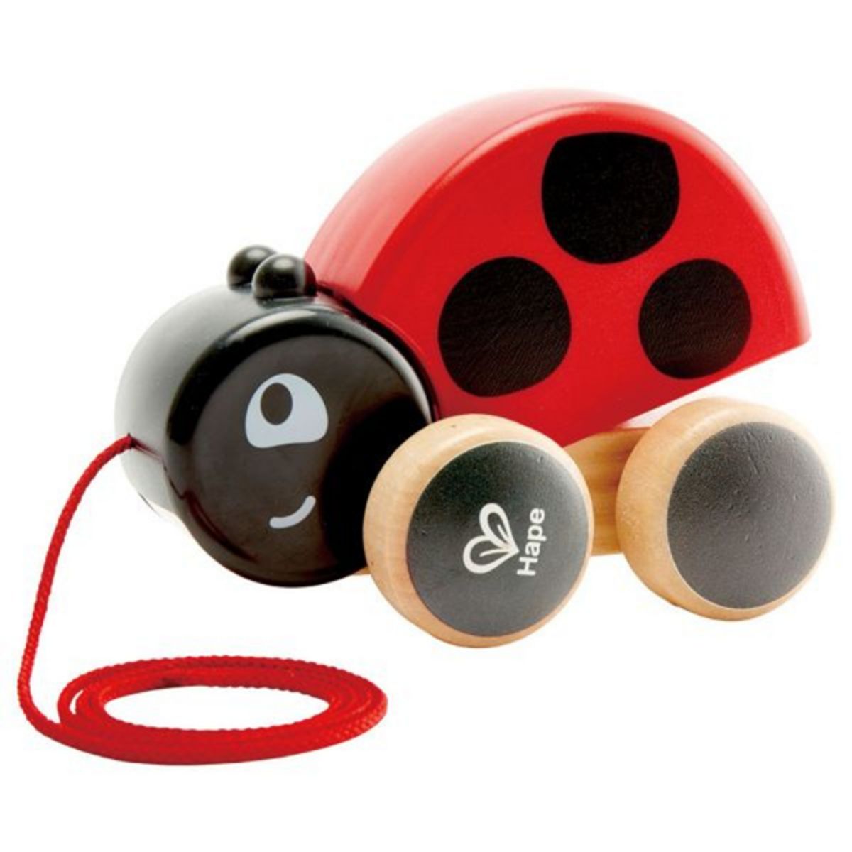 HAPE - Mariquita de madera de arrastre