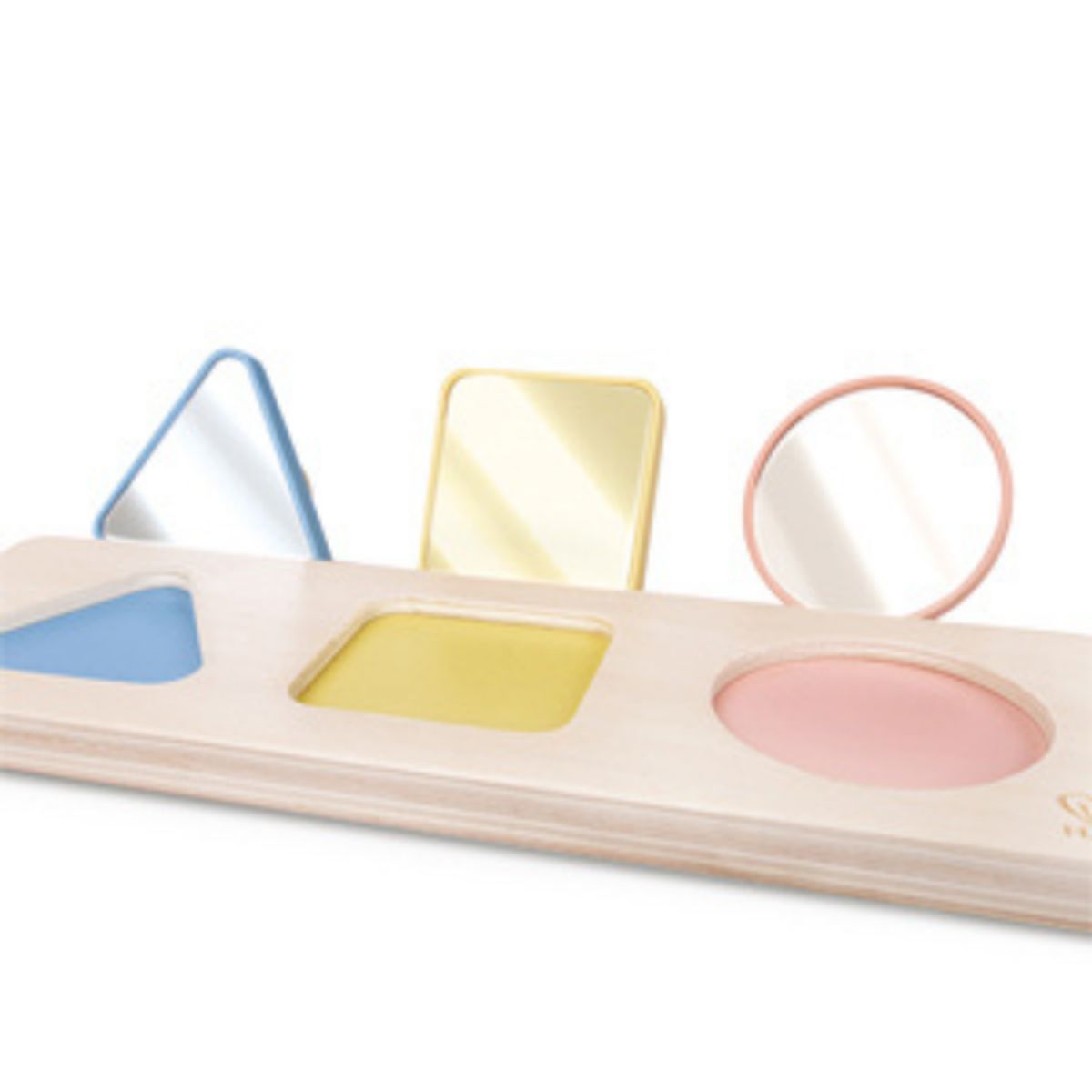 HAPE - Rompecabezas de encaje con perilla y espejo 03 piezas