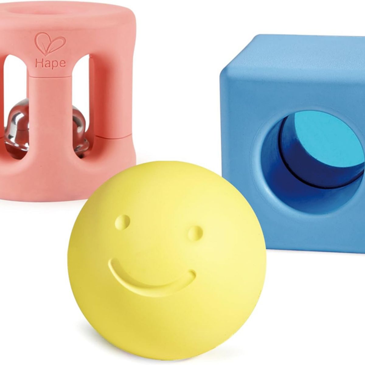 HAPE - Set de sonajas geométricas 03 piezas