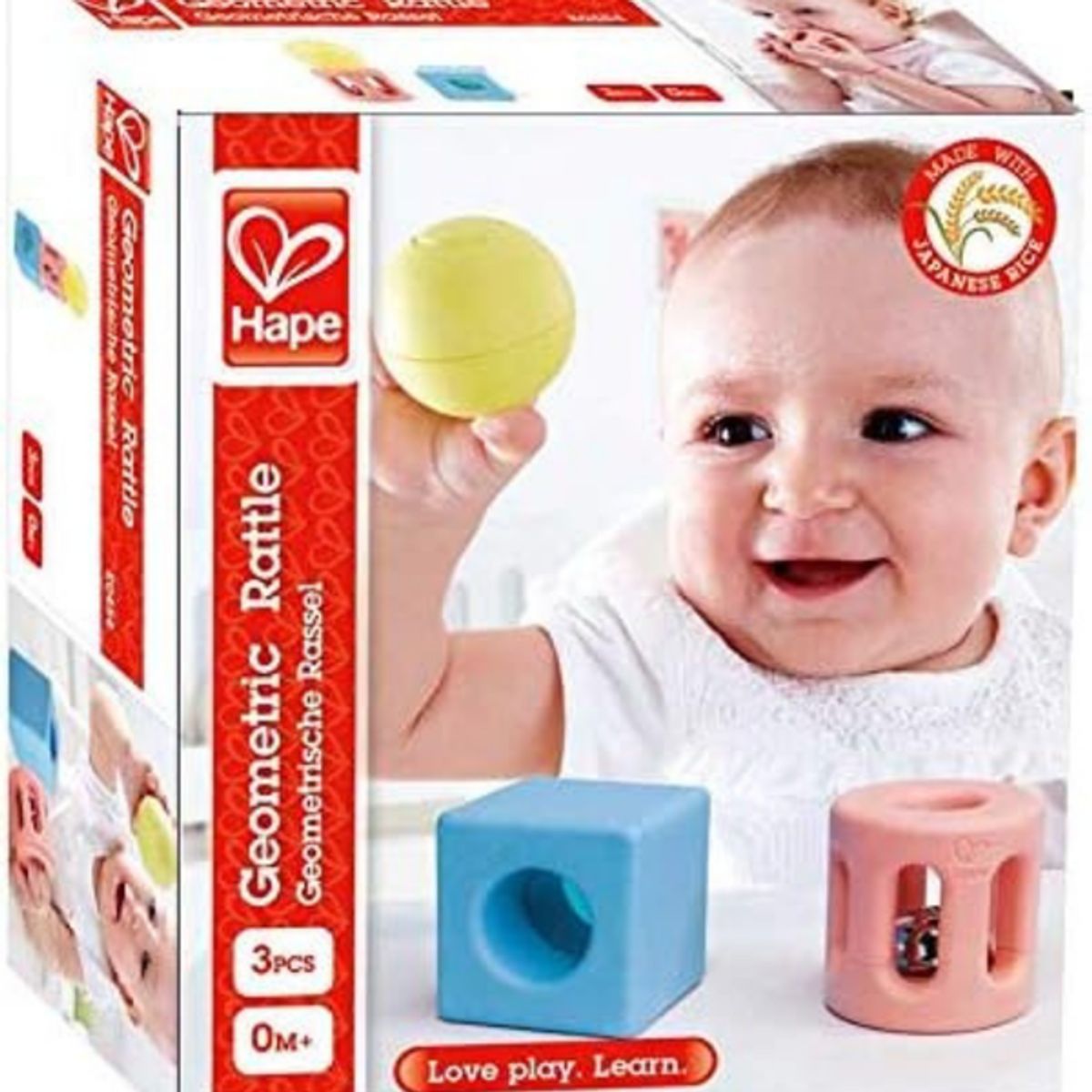 HAPE - Set de sonajas geométricas 03 piezas