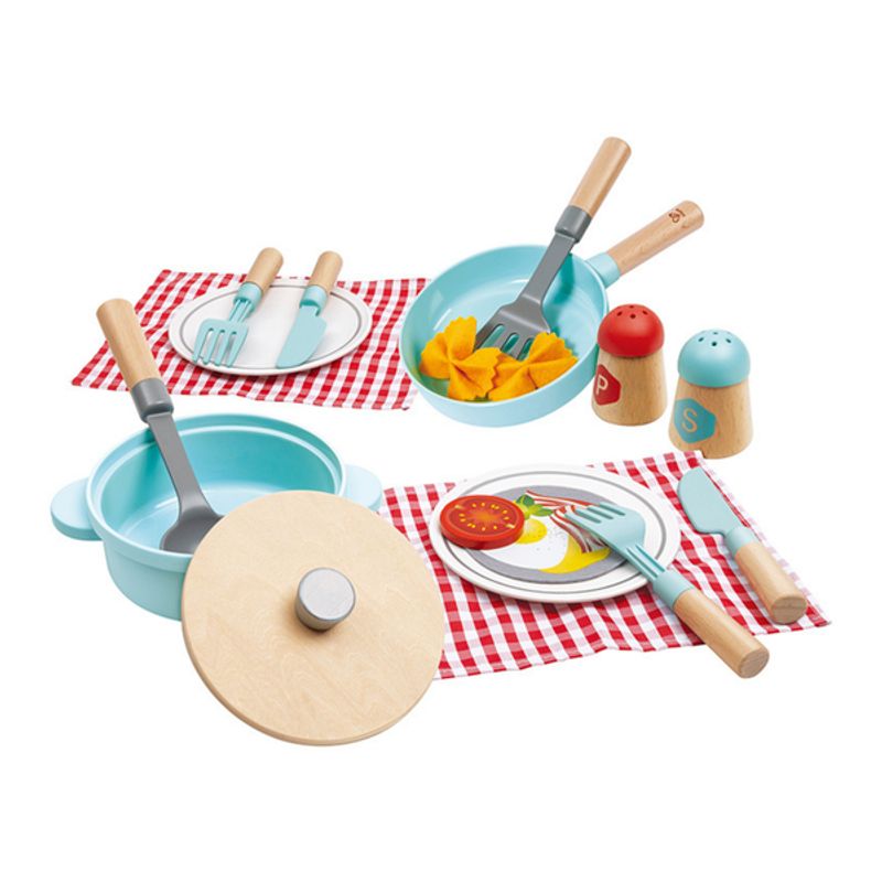 HAPE - Set de ollas y utensilios pequeño chef 21 piezas