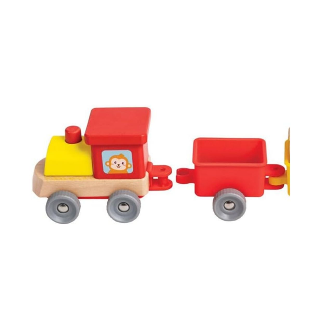 HAPE - Tren de números modelo monos 16 piezas