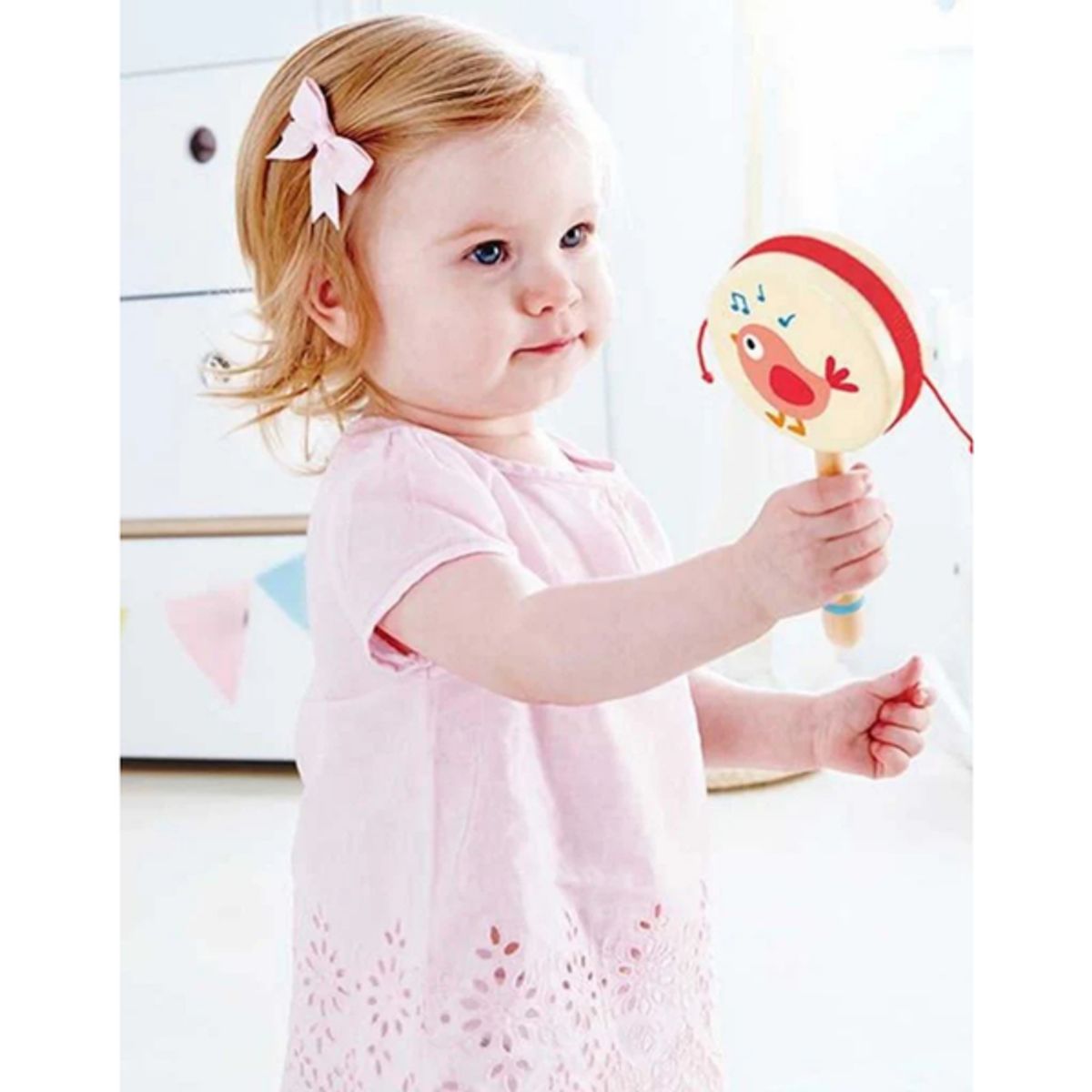 HAPE - Tamborcillo de madera modelo ave
